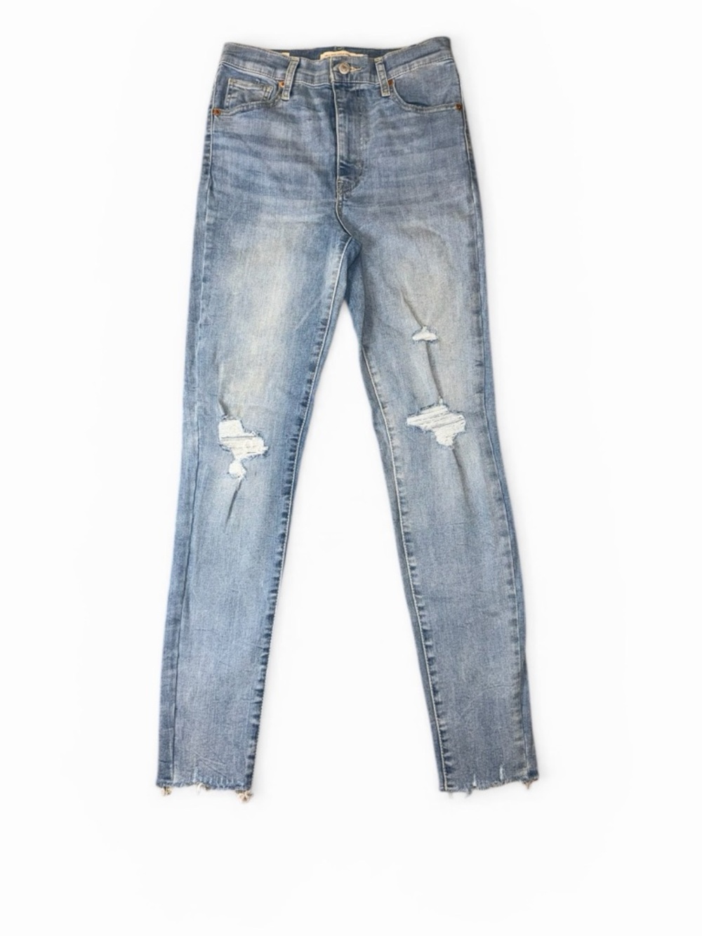 Levi's Light Wash Distressed Skinny Jeans - Women